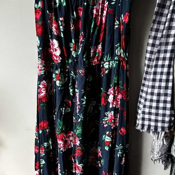 Ambiance Off Shoulder Romper with Maxi Overlay – Size L - Picture 4 of 6